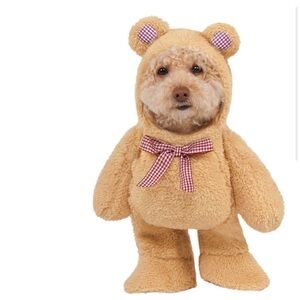 Charming Tan Bear Dog Outfit